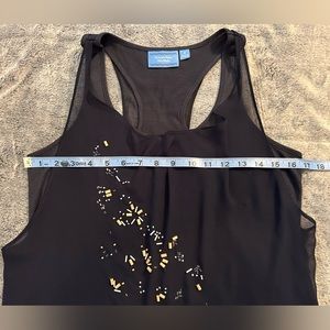 Vera Wang Dual Layered Tank w/ beaded design. size S